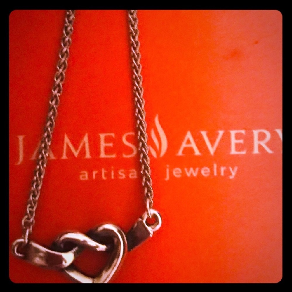 James Avery heart knot necklace